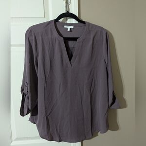 Maurice's Medium 3/4 Sleeve Women's V-Neck Blouse - Purple
